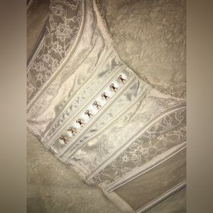 SOLD | Victoria Secret Corset Top White Lace | NWT
